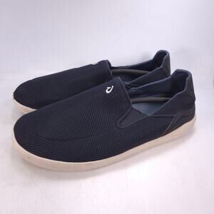 Olukai Nohea Pae Mesh Casual Slip On Shoe Mens Size 14 10487 DEDE Navy Blue
